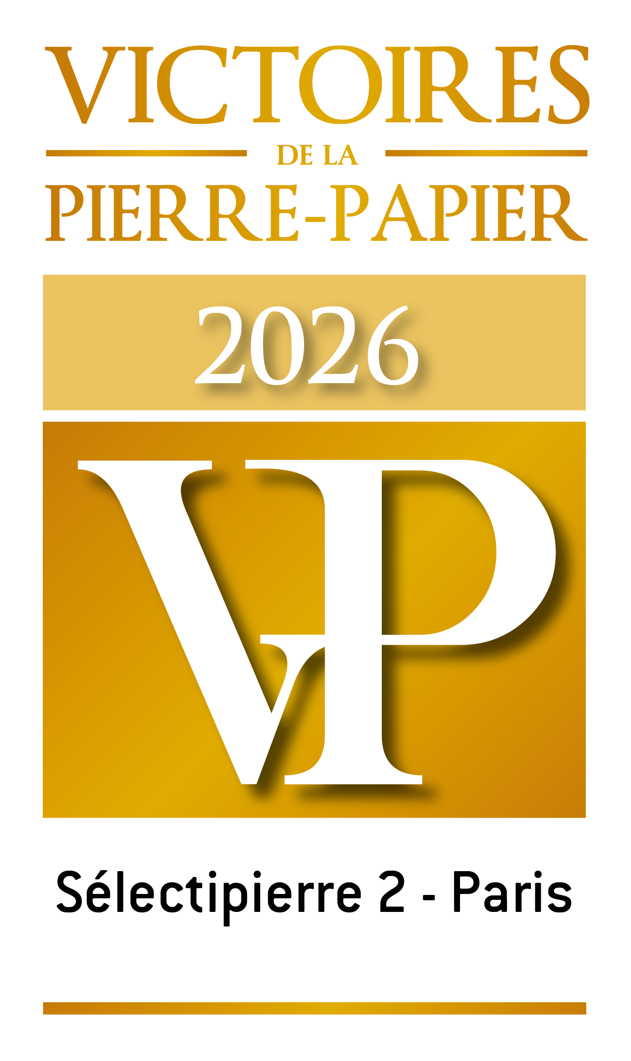 Victoire Pierre-Papier 2026 pour SÉLECTIPIERRE 2 - Paris