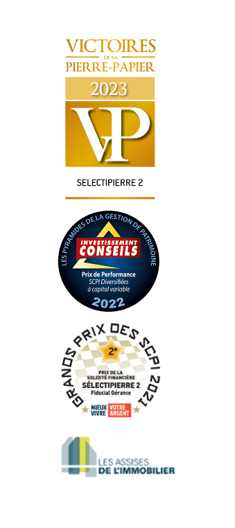 Récompenses de la SCPI SELDTIPIERRE 2 de FIDUCAIL Gérance